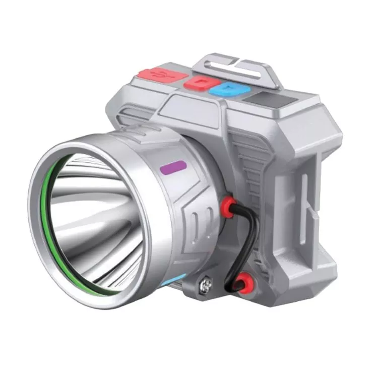 Far cu laser alb reîncărcabil cu curea reglabilă